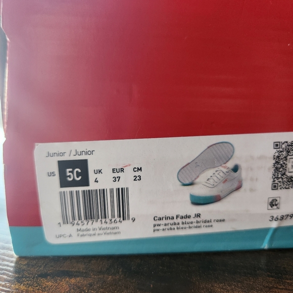 *BRAND NEW* Carina Fade JR Puma aruba blue bridal rose - Picture 11 of 13